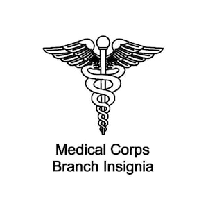Medical Corps Branch Insignia Digital Download in PDF, SVG, and DXF file formats