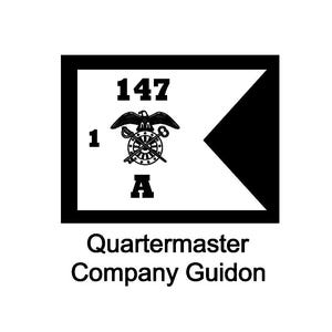 Quartermaster Company Guidon Army digital download in DXF, PDF, and SVG file formats