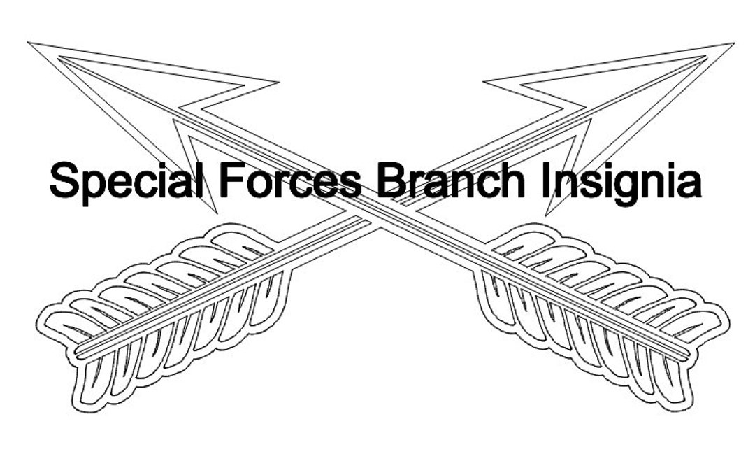Special Forces Branch Insignia Army Etsy