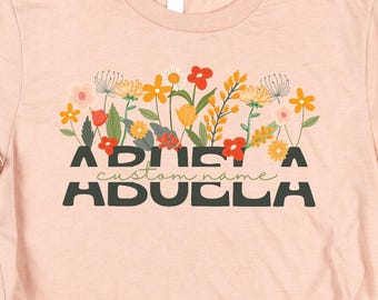 Customize Abuela Png Sublimation Abuela Shirt Abuela Sweater Wildflower Spring Daisy Gift Best Abuela Tumbler Mug Spanish Abuelita Png