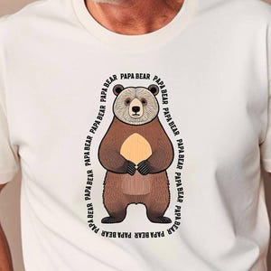 Papa ours Png sublimation design ours Png Papa ours chemise grizzly ours fête des pères tshirt grand-père png Papa sweat-shirt design Pappa
