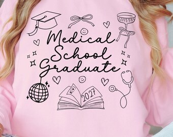 Medical School Graduate 2027 Png Class Of 2027 Svg Med School Student Svg PHD Graduation Svg New Doctor Png Phd Graduate Svg