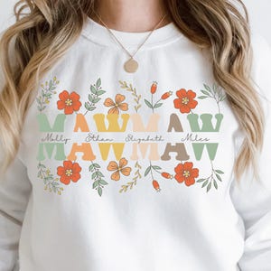 Plantilla Mawmaw Png personalizable, Floral Mawmaw png, Diseños de sublimación Mawmaw, Camisa Mawmaw personalizada png, Nombre de Mawmaw png, Diseño png personalizado