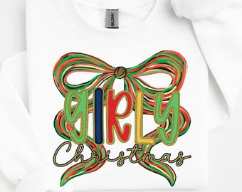 Girly Christmas Png Christmas Coquette Png Preppy Christmas Png Trendy Png Christmas Bow Png Glitter Christmas Png Christmas Brushstroke Png