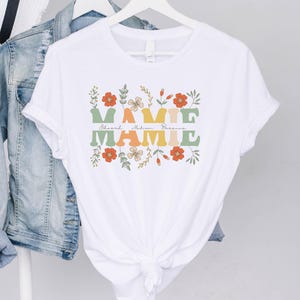 Plantillas PNG personalizables de Mamie PNG con flores de otoño de Mamie Diseños de nombres de niños por sublimación de Mamie Diseño personalizado de Mamie Camiseta de Mamie PNG Taza de Mamie