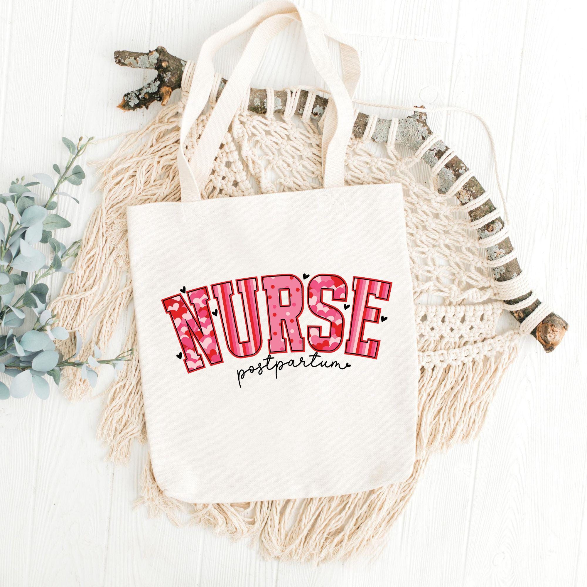 Postpartum Lettering Valentines Postpartum Nurse Png Pink Camo Retro Nurse Postpartum Gift ...