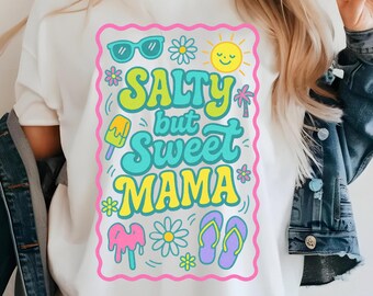 Salty Mama Png Summer Mama Png Hot Mom Summer Mom Beach Vibes Png Summer Vacay Beach Club Shirt Beach Bum T Shirt Mama Summertime Shirt
