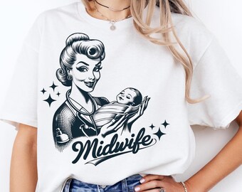 Hebamme Png Hebamme Shirt Retro Krankenschwester Png Arbeit Und Lieferung Png Hebamme Geschenk Krankenschwester Hebamme Krankenschwester Vintage Krankenschwester Png 1950er Jahre Retro Mädchen Clipart