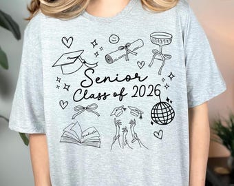 Senior Class Of 2026 Png Coquette Senior 2026 Png Coquette Graduation Png Sweatshirt Senior Shirt Png Last Day of School 2026 Graduate Png