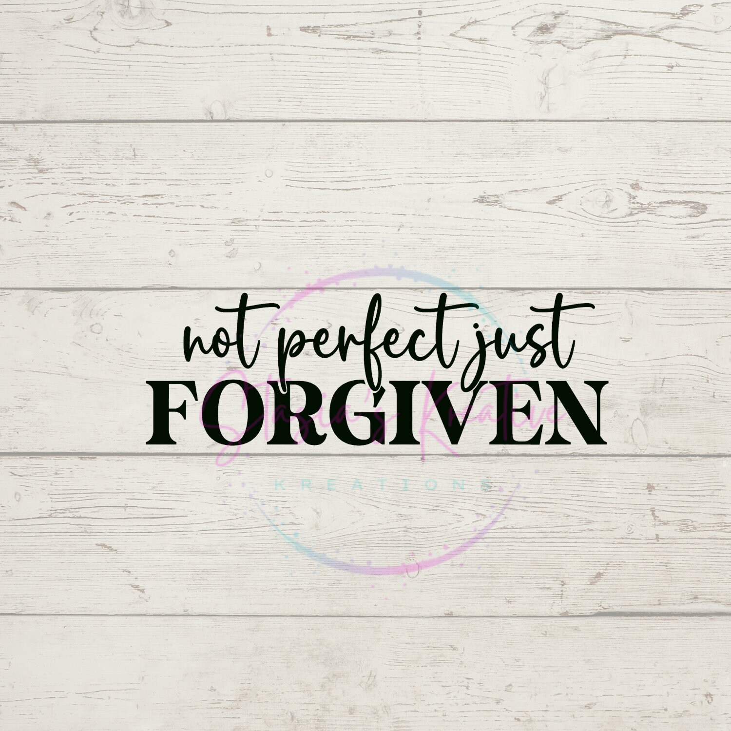 Not Perfect Just Forgiven Svg and Png, Easter Svg/png, Christian Svg ...