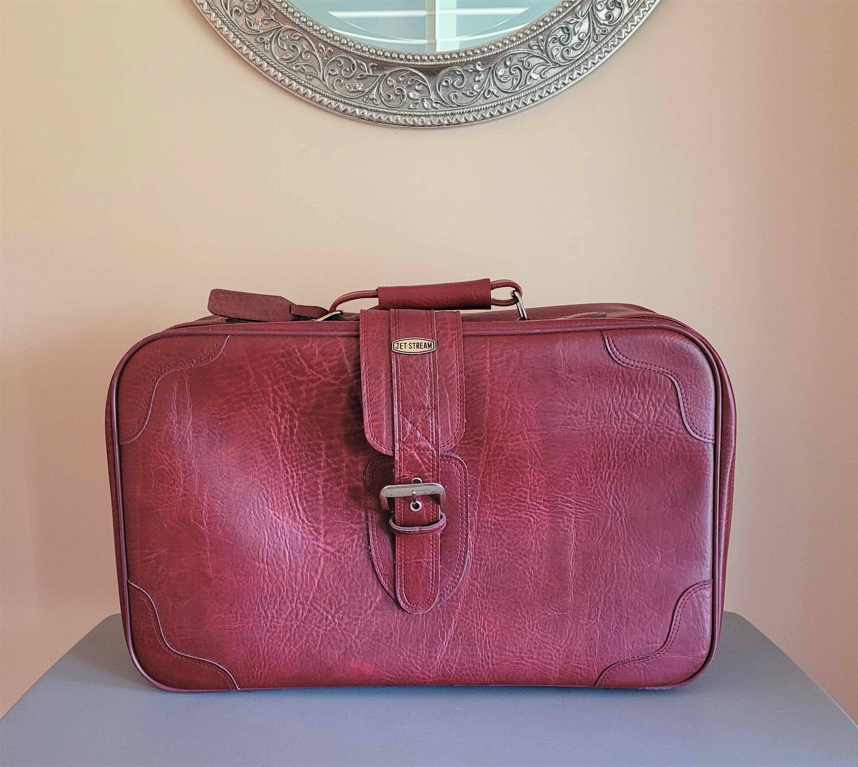 Nécessaire de Voyage Vintage en Cuir - Années 60 - Parfait Coll