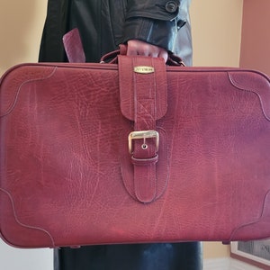 Valigia morbida Sider, borsa da weekend, bagaglio a mano rosso, borsa in similpelle, bagaglio da weekend, Jet Stream di Travel Way, interno color cachi e targhetta
