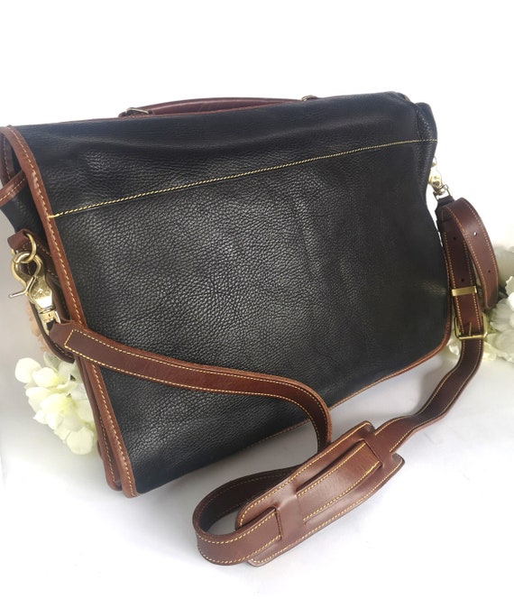 HERZ leather Business bag Briefcase Brown