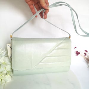 Designer Leather Purse, Shoulder Hand Bag, 2 in 1 Clutch, Convertible Shoulder to Handbag, Gift for the 90s Kid, Bus Palladium Design Purse