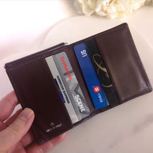 Leder Clutch Insert, zweifache Brieftasche, braune Brieftasche, dünner Geldhalter, kleine Brieftasche für Männer, italienische Lederbrieftasche, Mazareno Gabrielli