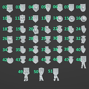 Shoulder Shields - Eternal Pilgrims - Greytide Studios