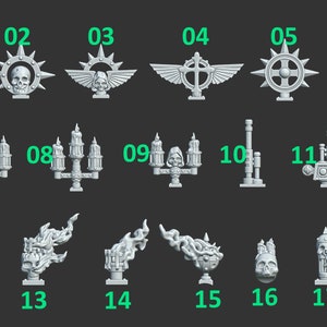Backpack Acc. (x10) - Eternal Pilgrims - Greytide Studios