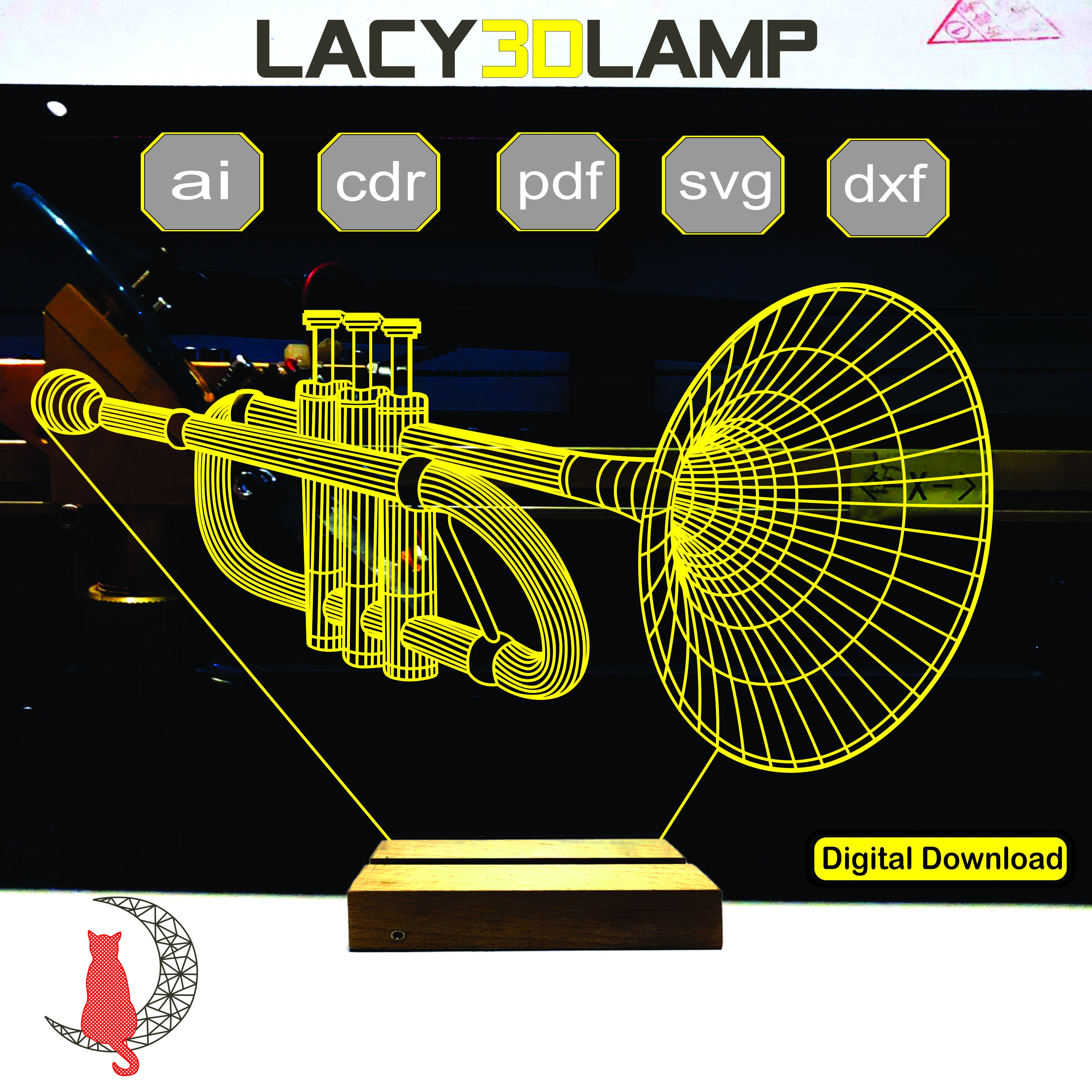 Trumpet lamp - Etsy 日本