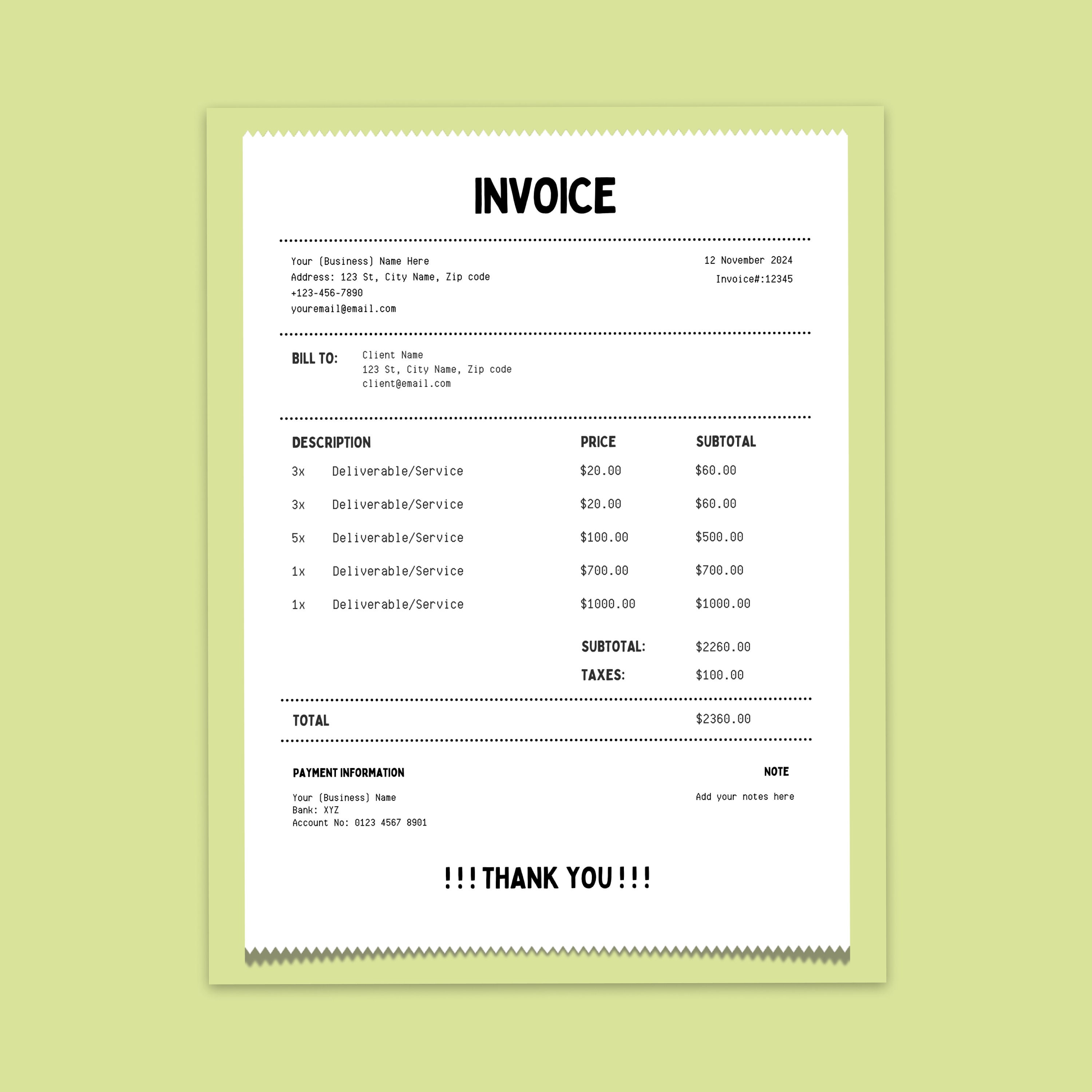 Free Printable Receipt Report Template (Customizable PDF)