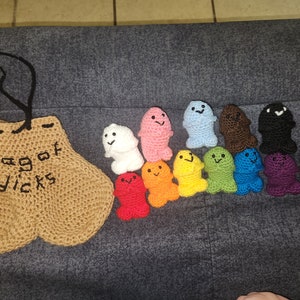 Crochet Bag of Pride Dicks
