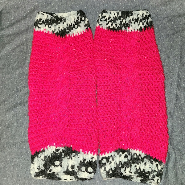Hot Pink Leg Warmers Women Etsy