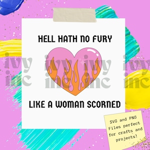 Femme puissante SVG (Feminist PNG, Girl Power File, Scorned Woman, Downloadable Cricut File)