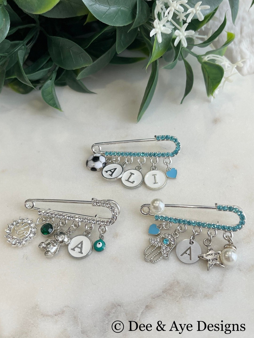 Personalized Baby Pin Baptism Gift Baby Keepsake Gift Etsy