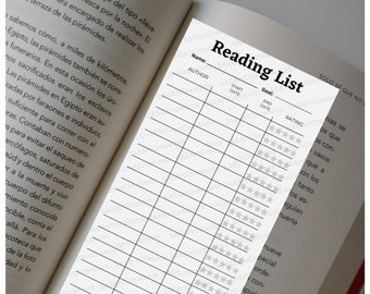 Library Card Bookmark | Reading Log | Star Rating Bookmark | Library Reading log | Book Review | Reading wishlist | Book Tracker | Digital