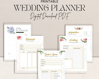 Wedding Planner Printable, Boho Wedding Planner, Destination Wedding Planner Checklist, The Bride, Wedding, Royalcore, Wedding Budgets