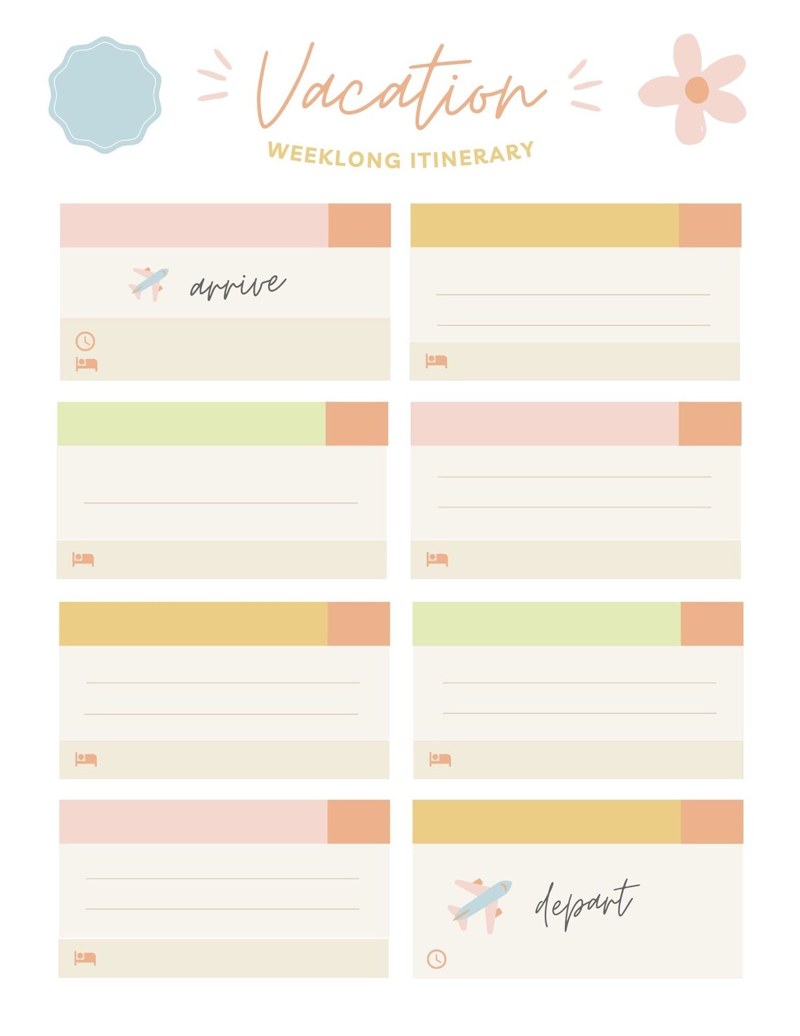 Travel Planner Travel Journal Template Trip Planner - Etsy