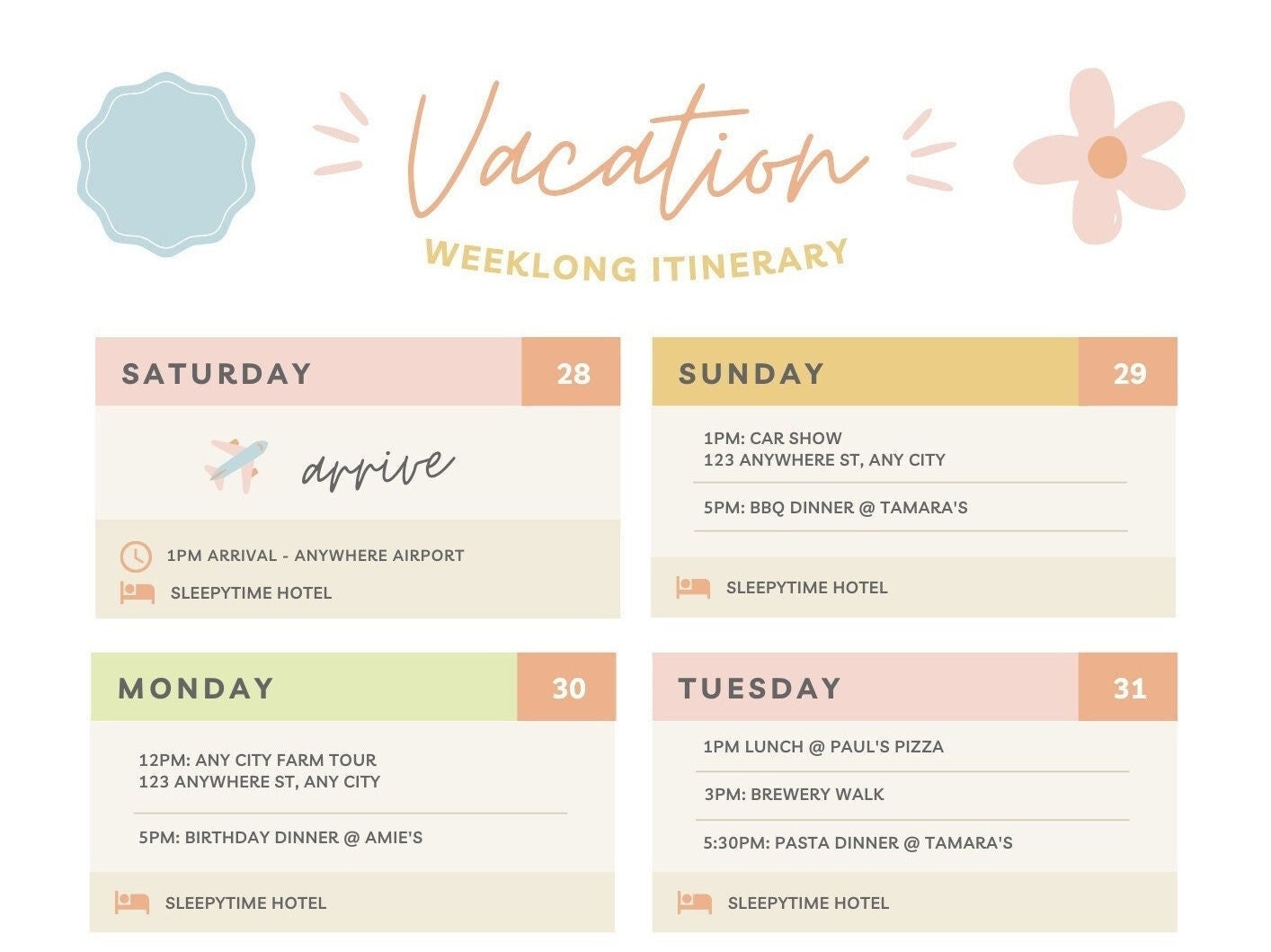 Travel Planner - Travel Journal Template - Trip Planner - Travel Itinerary -Vacation Organizer - Business Trip planner - Instant Download