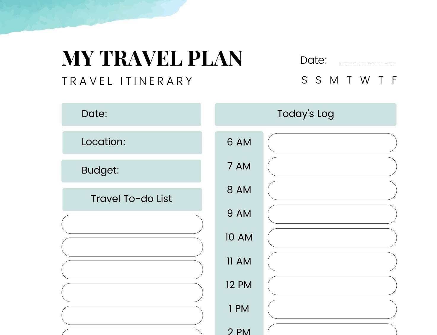 My Travel Journal Layered Template 04