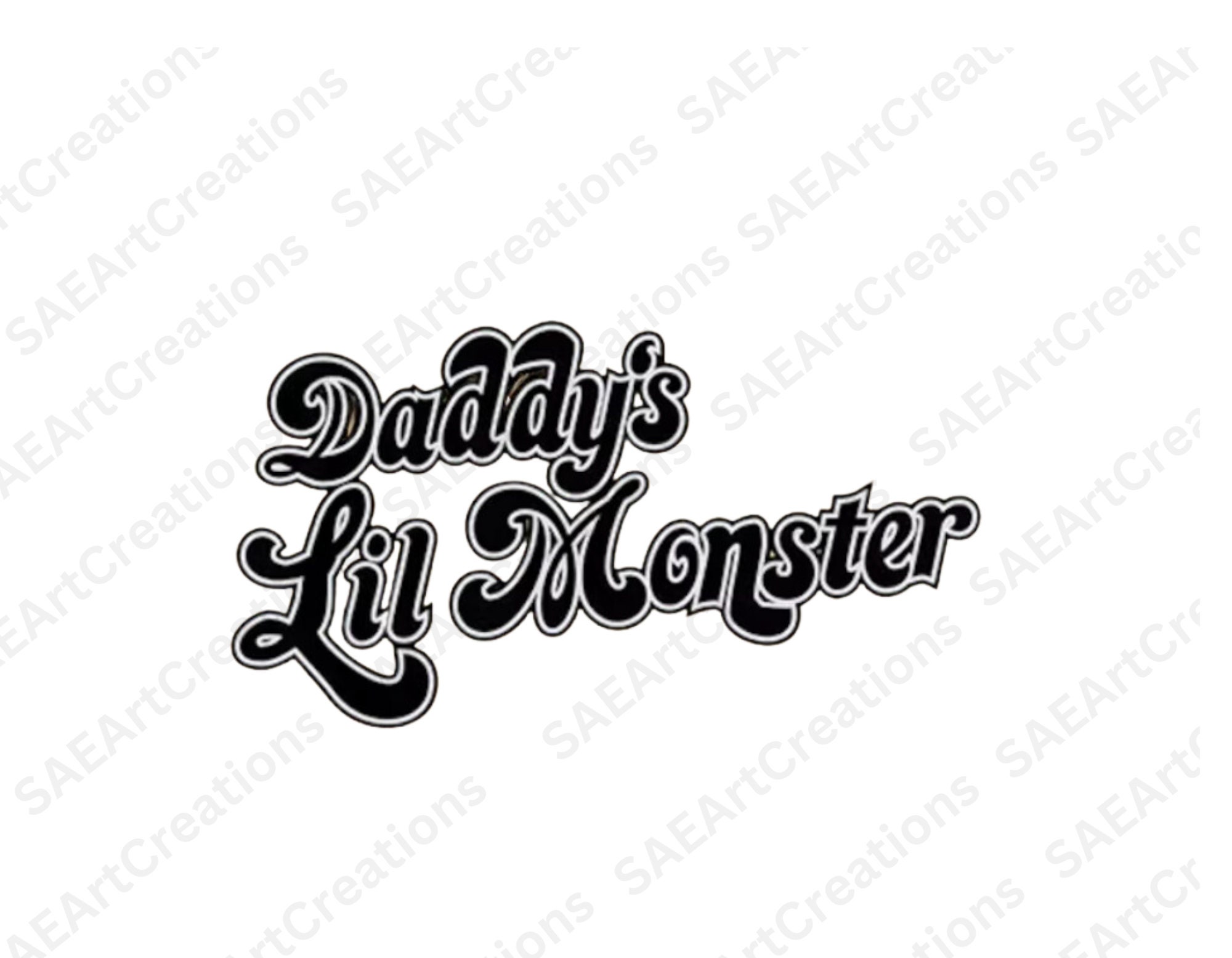 Daddy's Lil Monster T-shirt Svg, Harley Quinn Shirt Shirt Only Daddy's