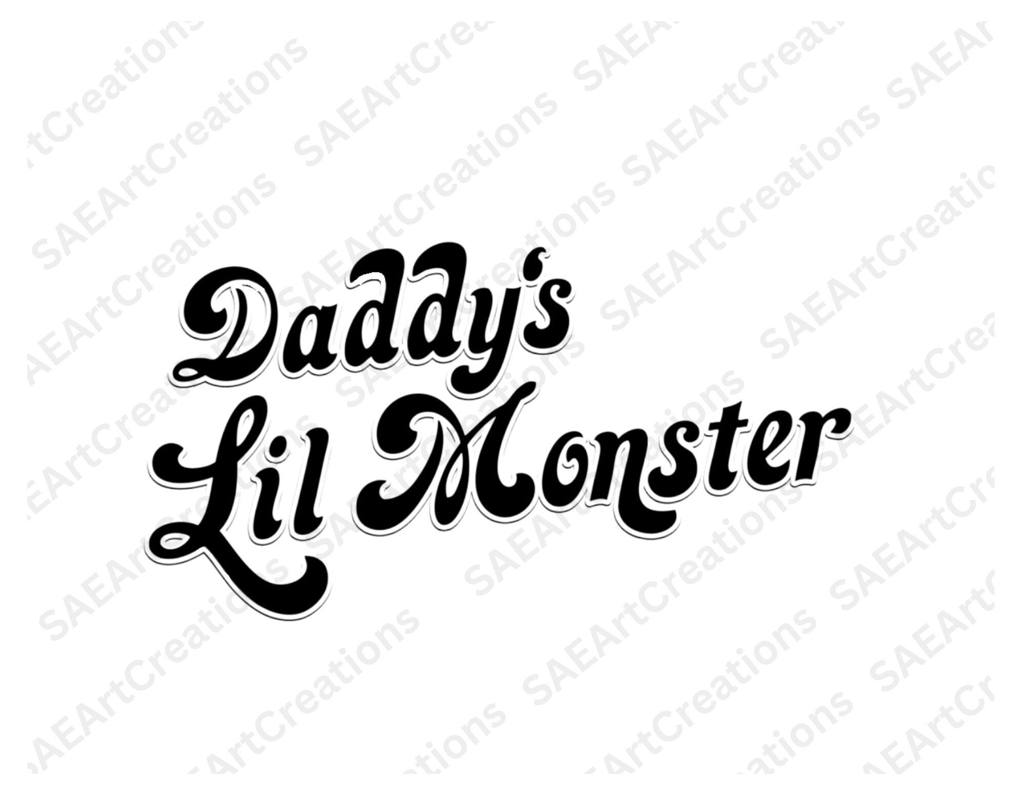 Harley Quinn T shirt Woman Daddy's Lil Monster – UZ Design