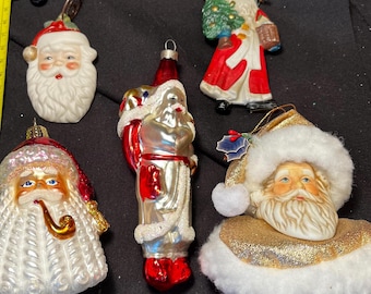 Old World Christmas Blown Glass Santa Claus Christmas Ornament
