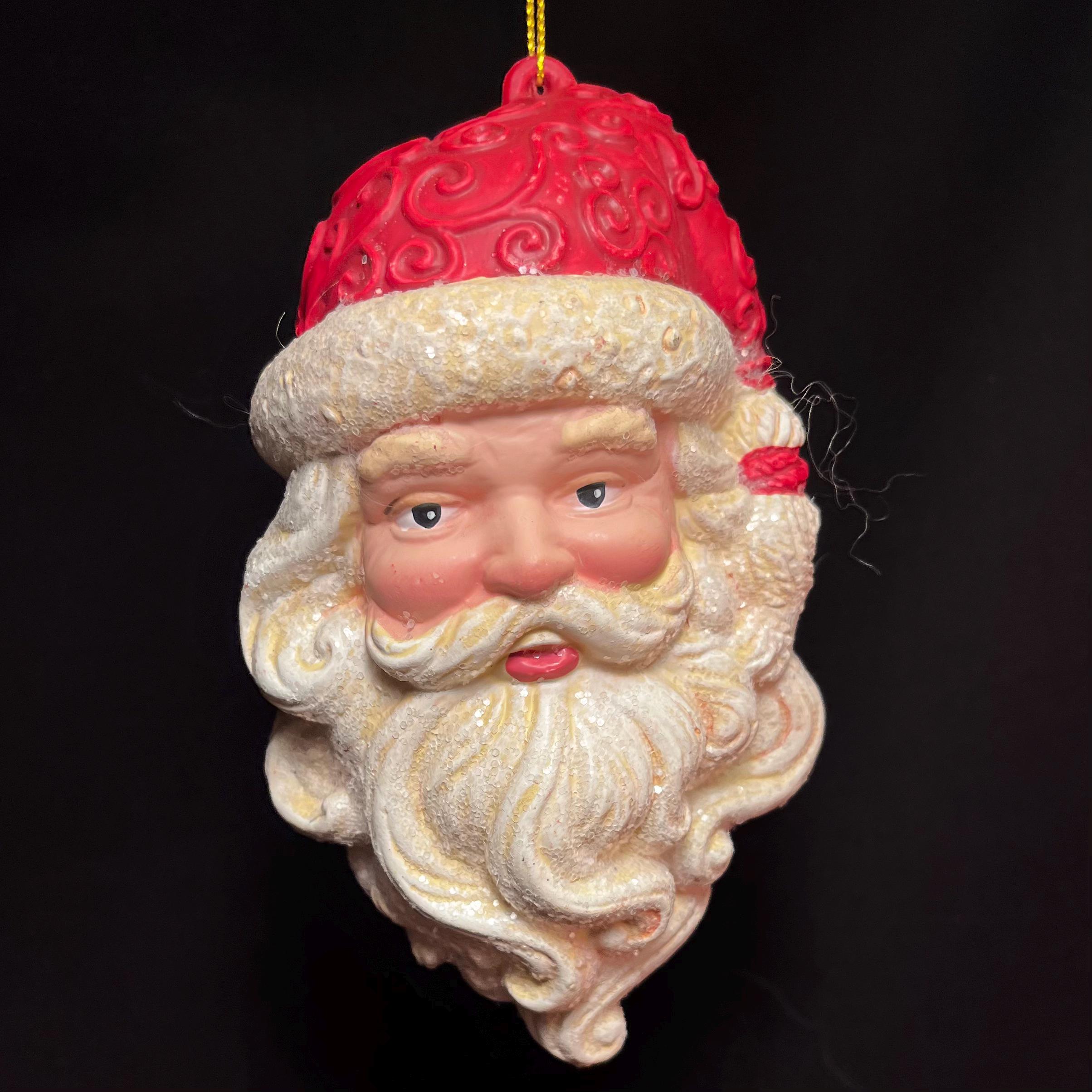 Unique Santa Old World Santa Head Ornament Gift for Collector, Santa Claus With ...