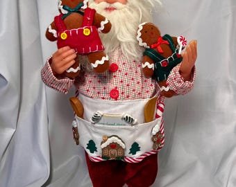 置物 Telco Santa the Baker Motion-Estes 1996 Vtg Telco 