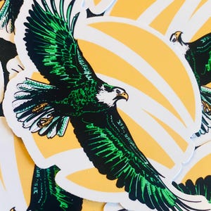 Eagle Sticker, Eagles Sticker, Go Birds, Green Birds