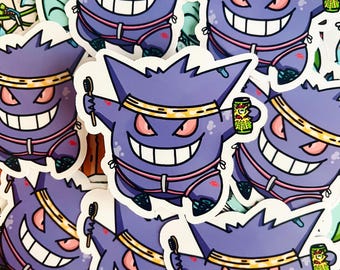 Pokemon Climbing Sticker Gengar