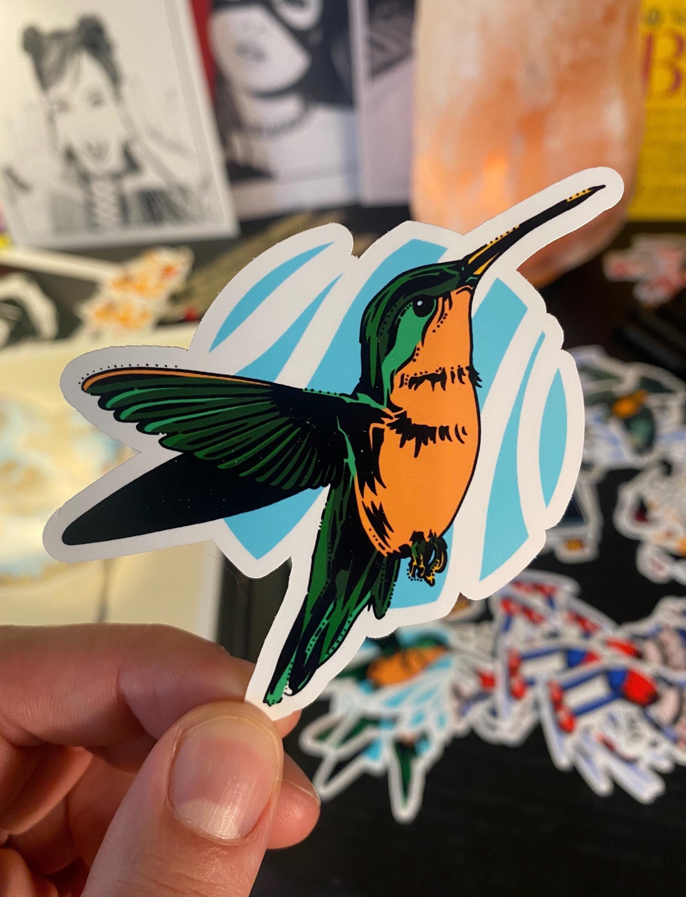 Hummingbird Sticker: Custom Die-cut Bird Design (3 Inch) - Etsy