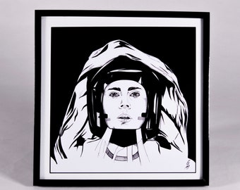 Arrival Movie Art Print: Villeneuve Film, Matte Finish