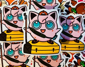 Pokemon Climbing Sticker Jigglypuff