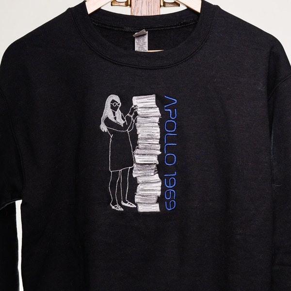 Margaret Hamilton Embroidered Sweatshirt || NASA inspired || Astrophysics Sweater || Aerospace engineering Shirt || Apollo Embroidered