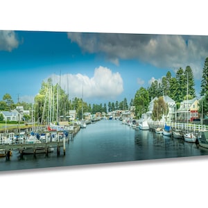 Boats along Moyne River Fine Art Photo, Victoria, Twelve Apostles, Tranquility Australia Coastal Wall Art Print