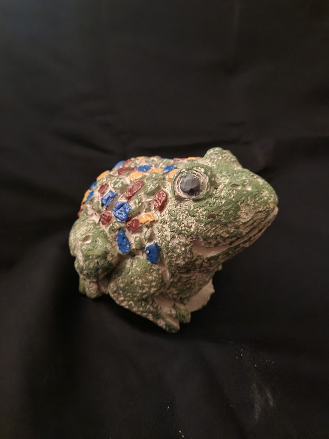 Small Concrete Frog Garden Ornament Etsy UK
