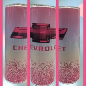 Roze Ombre reismok. Automobiele roestvrijstalen beker met lekvrij deksel en rietje voor liefhebbers van frisdrank, pop, water en koffie.