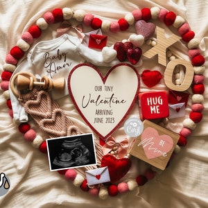Anuncio de embarazo digital / Redes sociales / Género neutro / Facebook / Instagram / Revelación de embarazo / Día de San Valentín