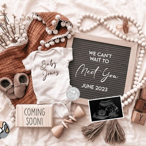 Digital Pregnancy Announcement / Pregnancy Reveal / Social Media / Gender Neutral / Instagram/ Facebook / Simple