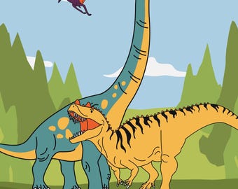 Dinosaur Coloring Book for Kids – 12 Fun Dino Pages (Digital PDF)