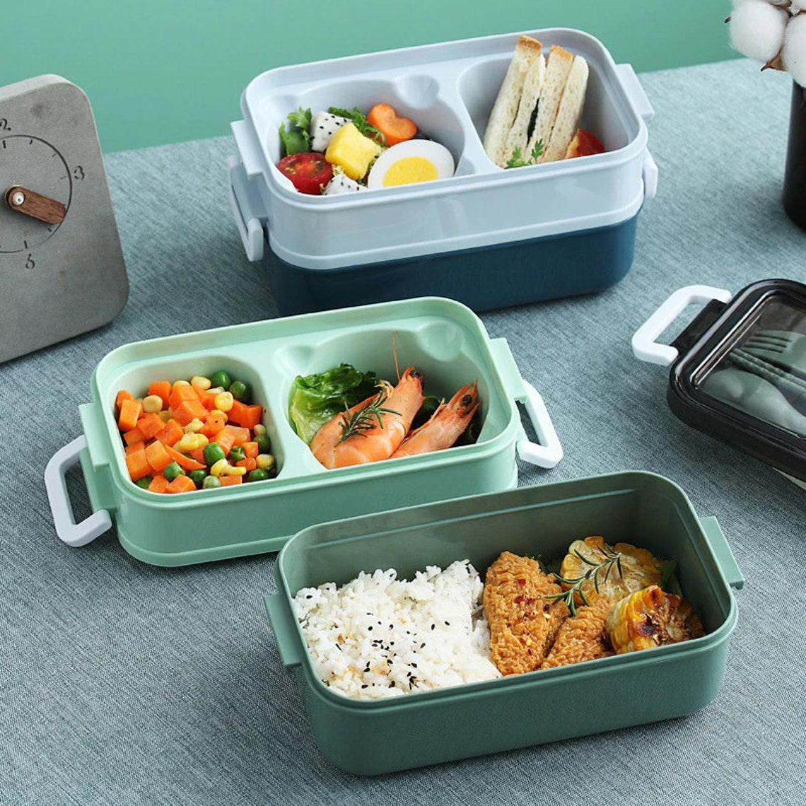 Stackable Bento Box Eco Friendly Lunch Box for Adults and Etsy